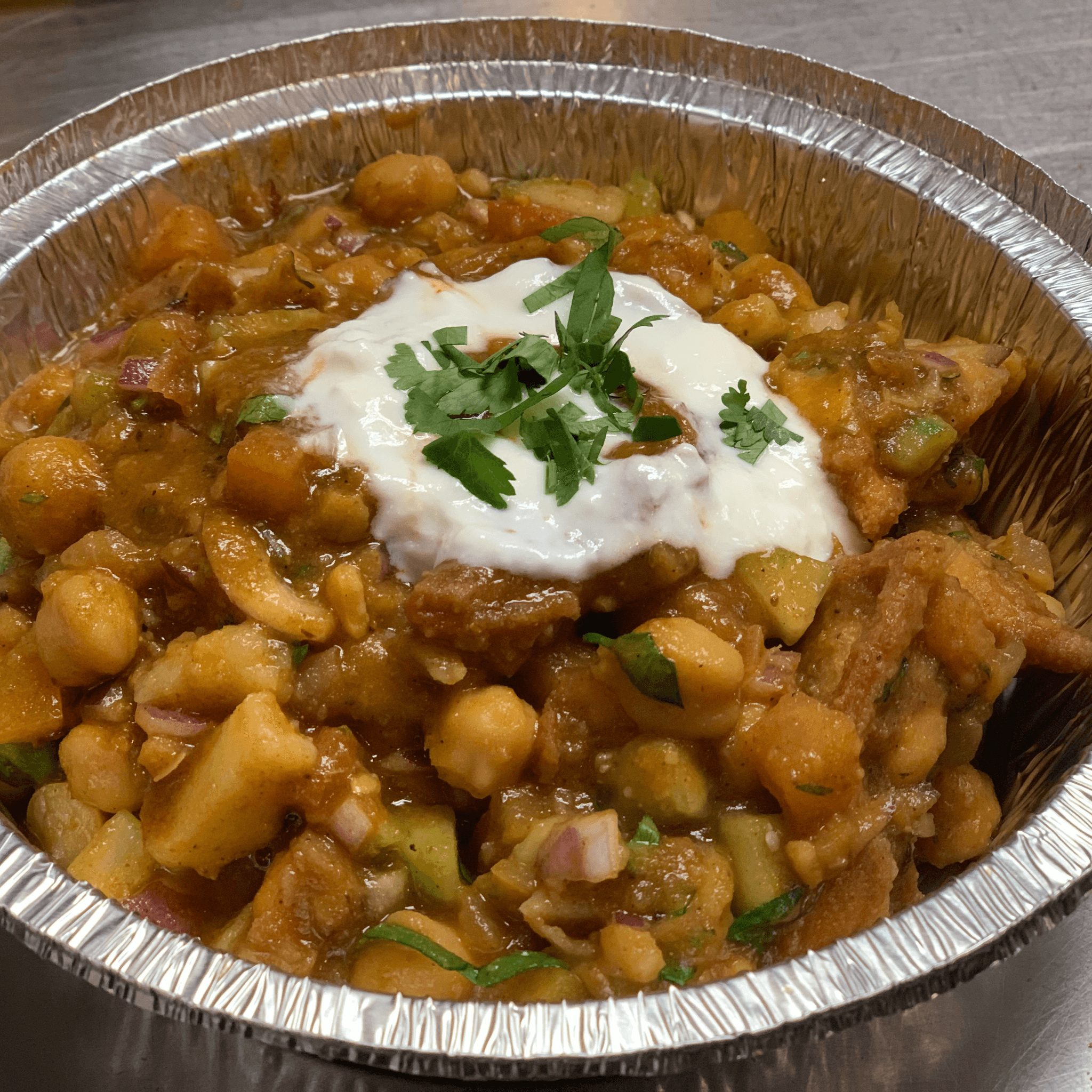 Samosa Chaat.