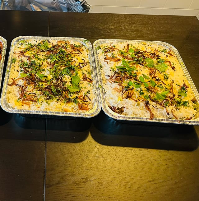 Chicken Biryani Small Tray.