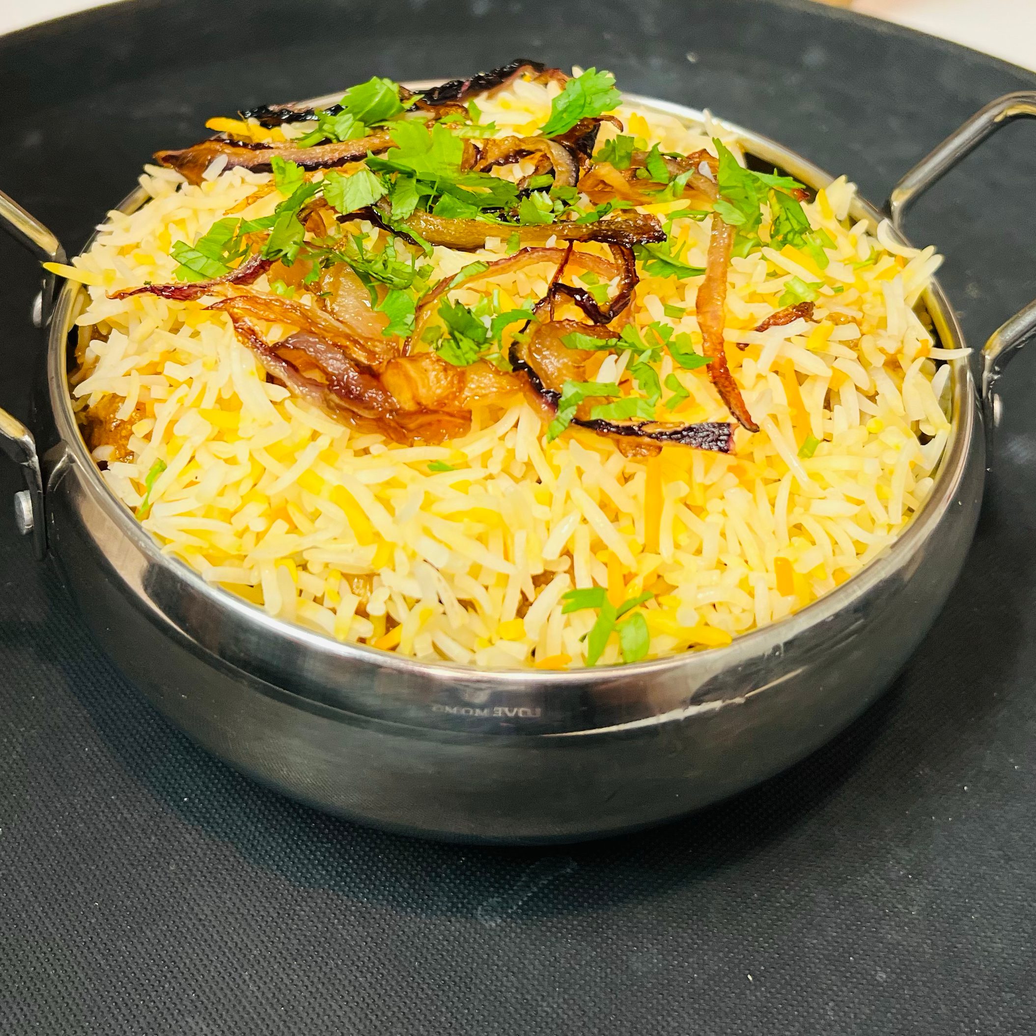 Vegetable Biryani.