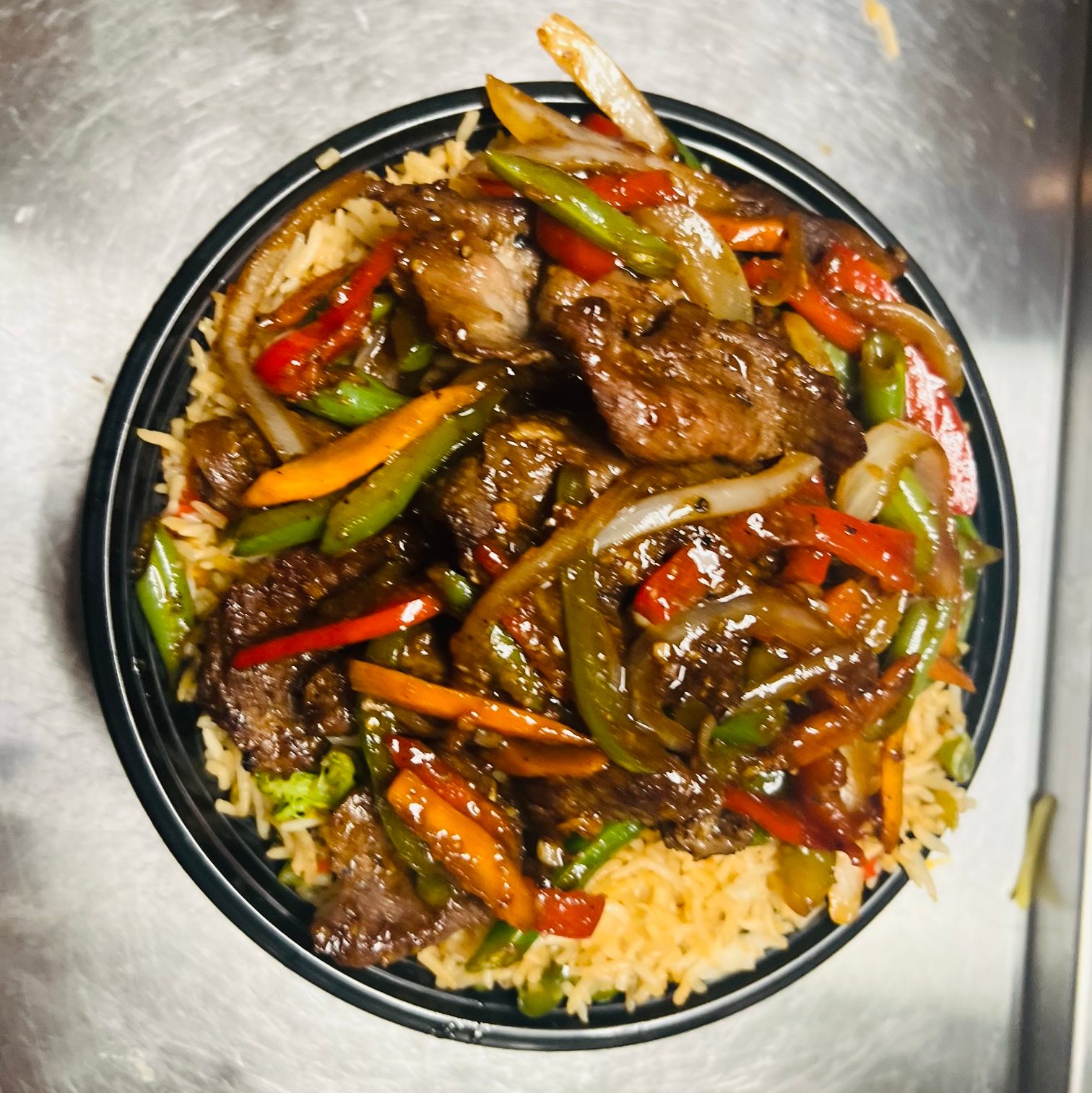 Beef Stir Fry Bowl.