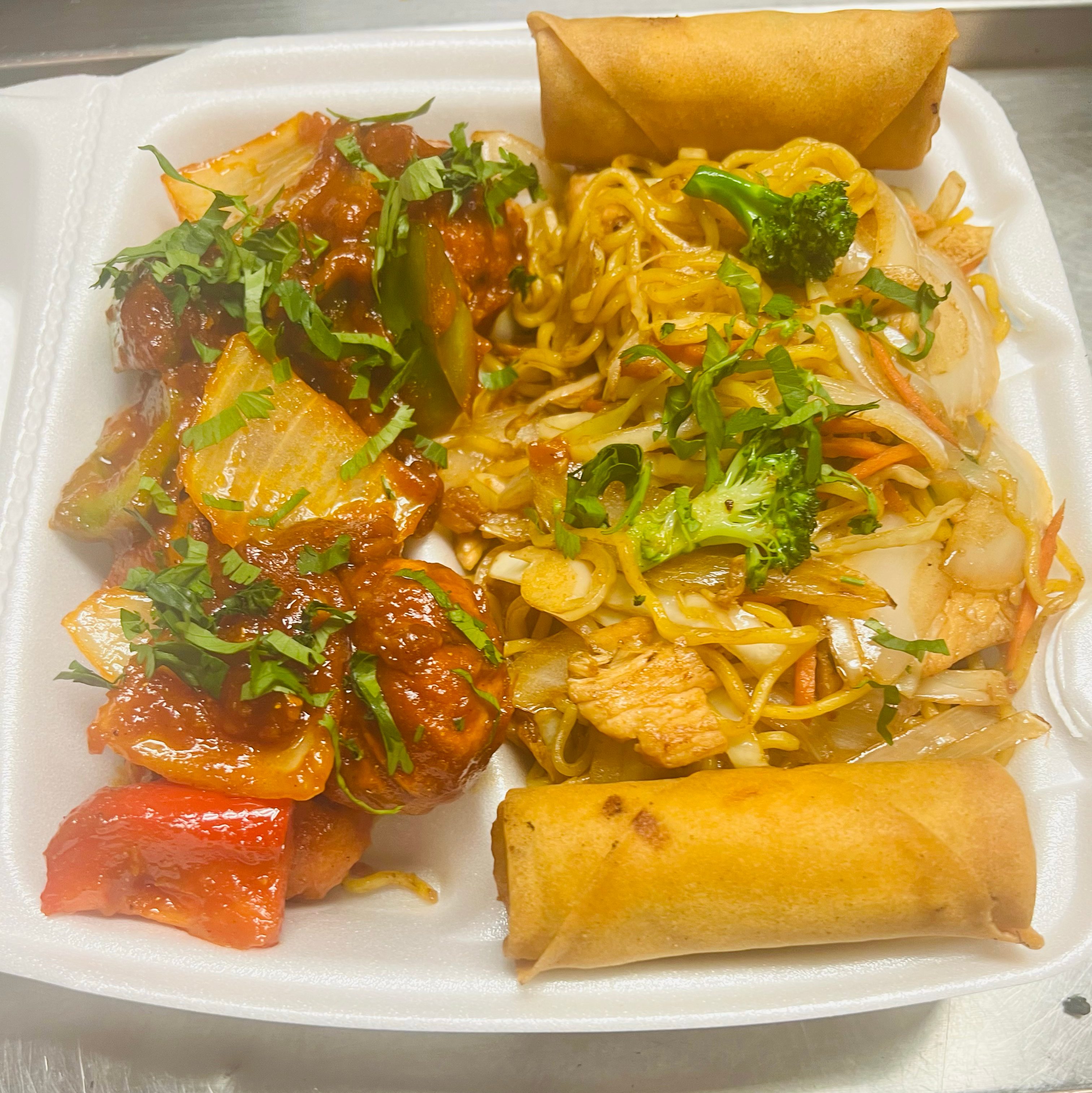 Chicken Chilli Plate.