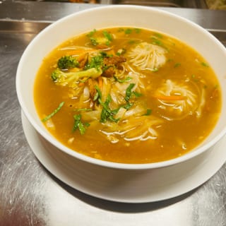 MOMO with Chicken Soup
