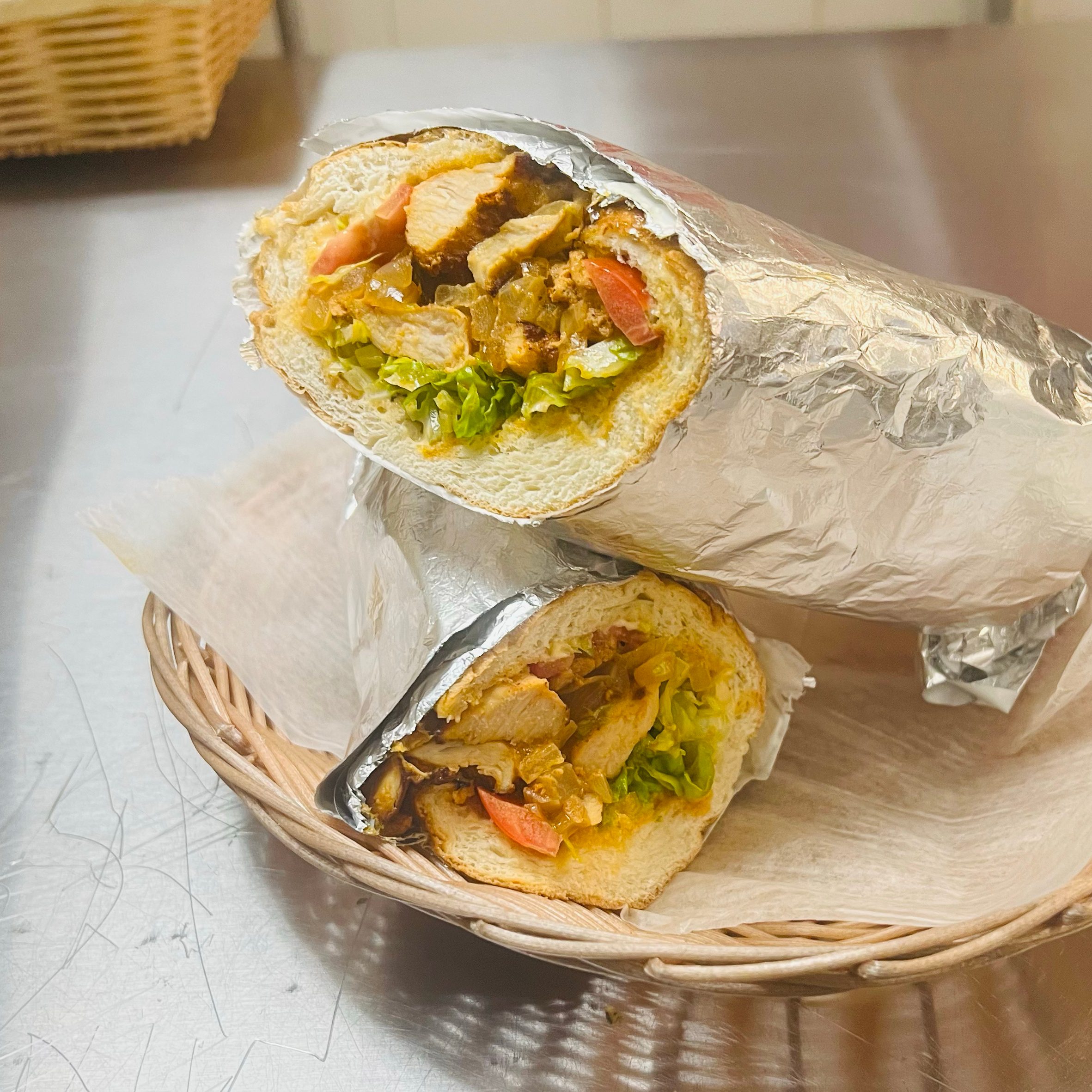 Chicken caesar wrap.